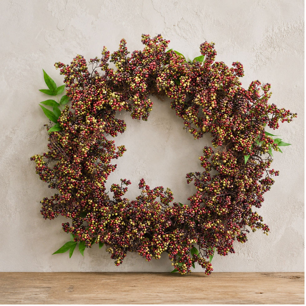 The Estate Hedgerow artificial berry wreath